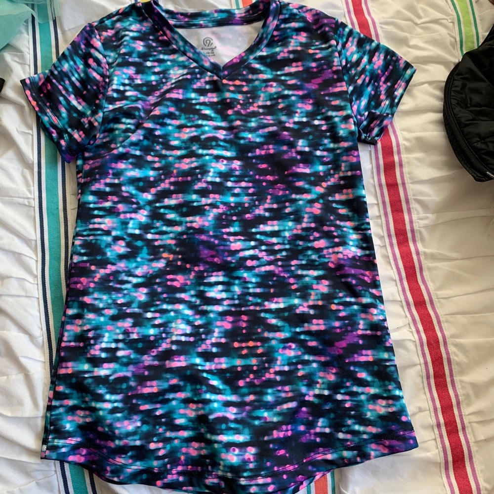 girls champion workout t shirt